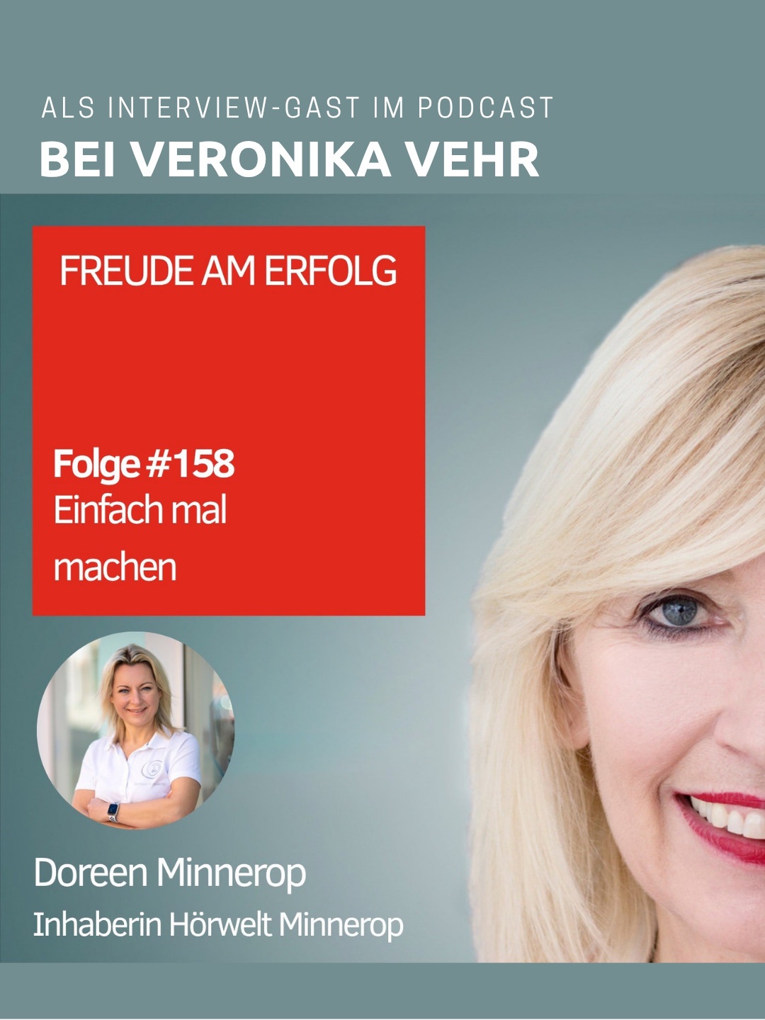 Eine neue inspirierende Interviewfolge mit einer echten Powerfrau der Branche: Doreen Minnerop, Hörakustikmeisterin, Pädakustikerin und Inhaberin der Hörwelt Minnerop im sächsischen Vogtland.